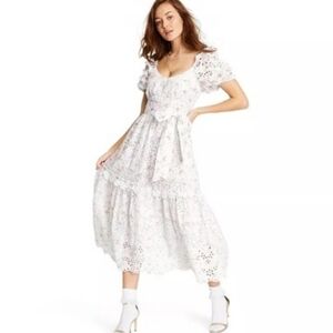Clementine White Pink Floral Eyelet Dress Loveshackfancy X Target 18W